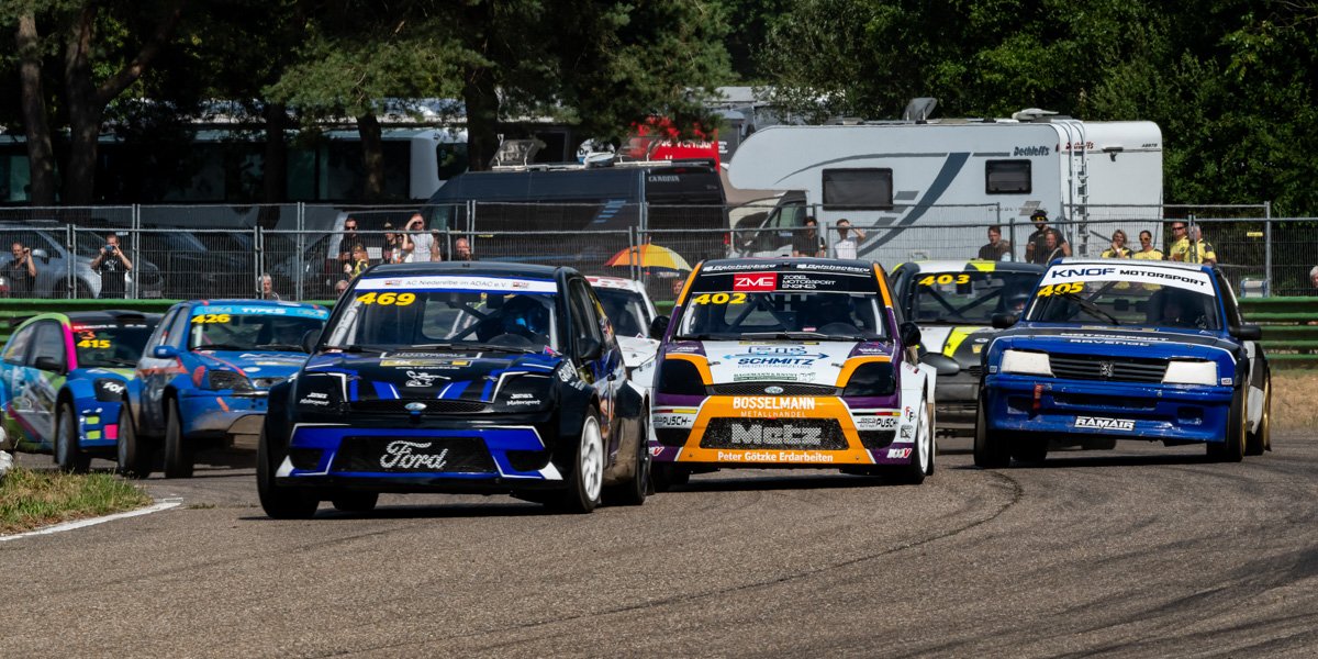 Deutsche Rallycross-Meisterschaft Maasmelchen, 2025, Start Finale, Jonas in Front